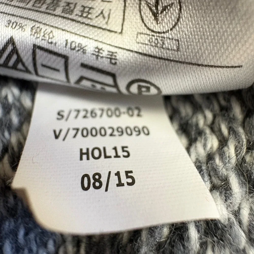 Banana Republic Mens Shawl‎ Collar Sweater Heathered Gray XL